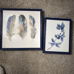 Wall Decor Paintings (Blue)