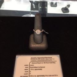 Diamond Ring With Appraisal 