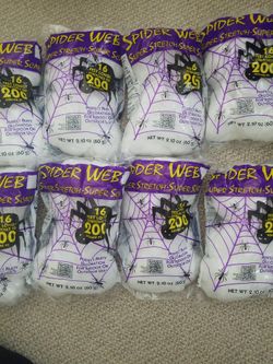 Spider Web 16 Ft Long Streches 200 Sq Ft