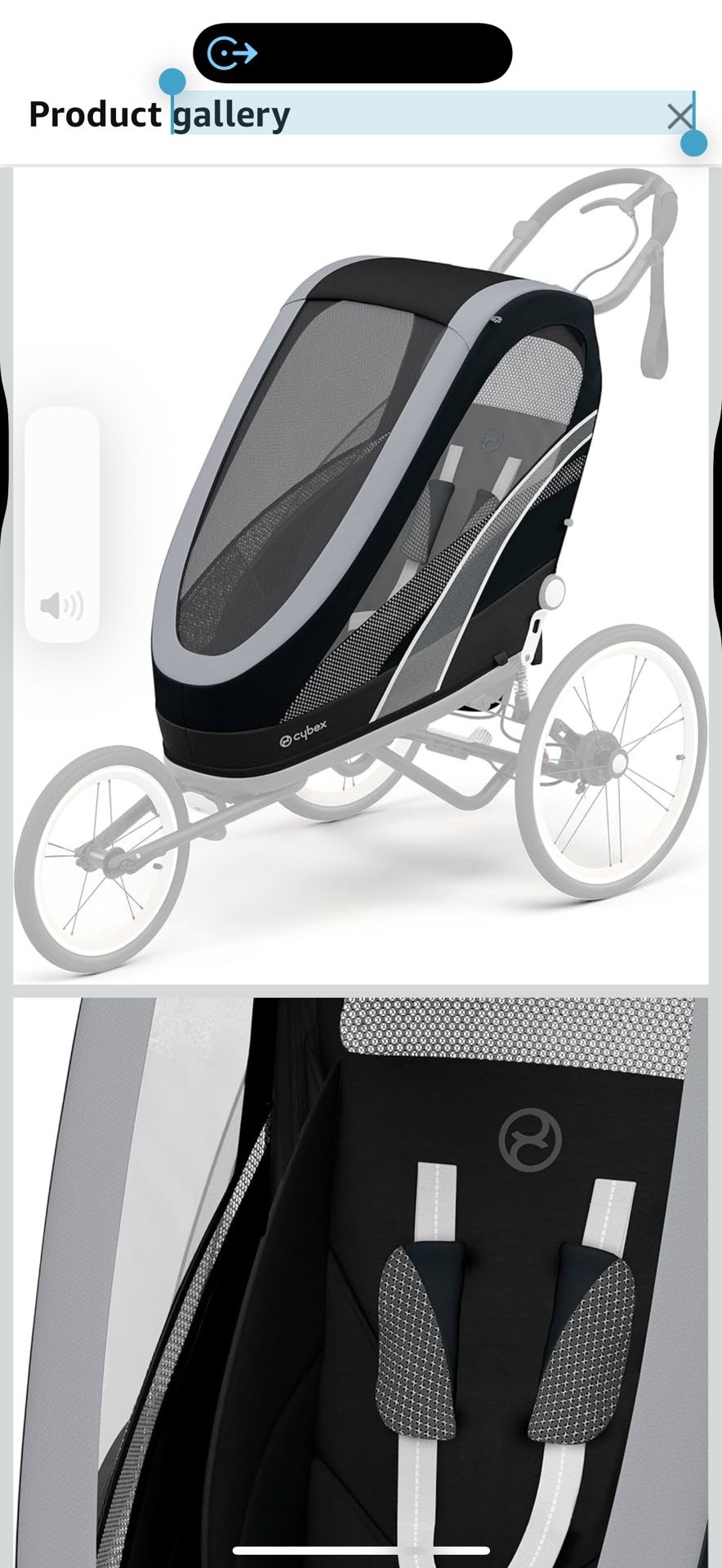 CYBEX Zeno Seat pack cloth. BRAND NEW
