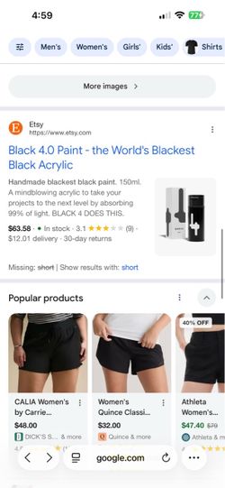 Worlds Blackest black paint