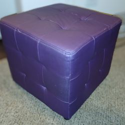 cube chair or foot stool - Purple