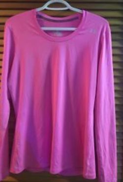 Pink size large Under Armour shirt. Women’s