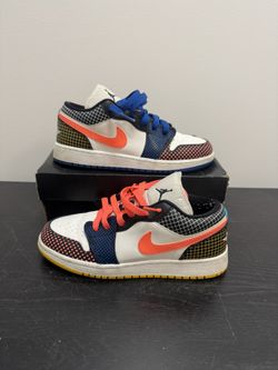 Jordan 1 Low MMD Multi Color Grid (GS)