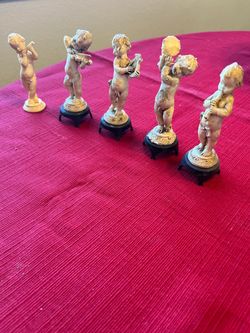 Vintage Italian Musical Cherub Figurines – Set of 5 – Depositato Italy
