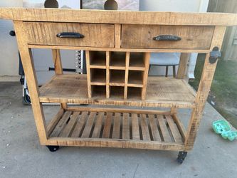 Coffee bar cart