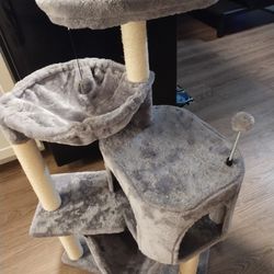 Indoor Gray Cat Tree 