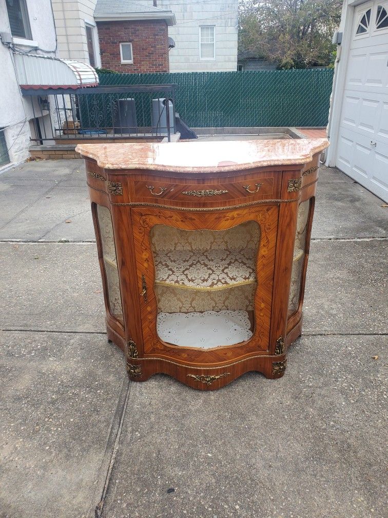 Beautiful Italian  Marbletop Cabinet 