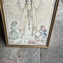 vintage handcrafted mother Mary