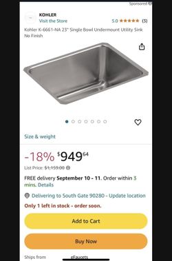 Kohler Sink