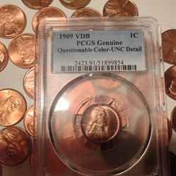 1909 VDB  PGS Certified Penny Mint 67 