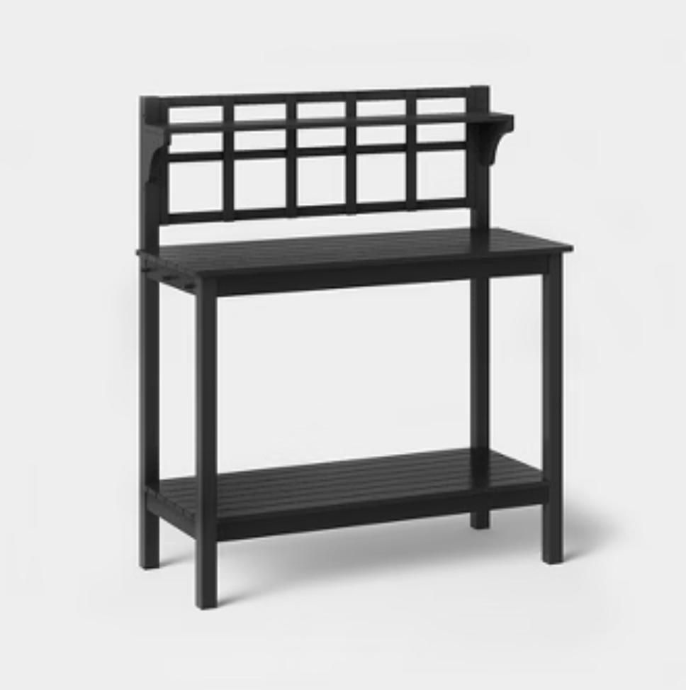 Blackened Wood Patio Potting Bench - Smith & Hawken™