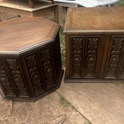 A Nive Set Of Old End Tables