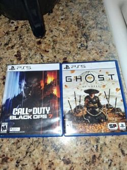 Ps5 games. Black ops7 and Ghost of yotie
