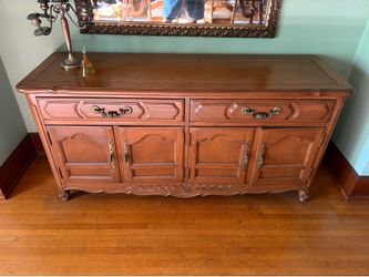 Vintage Solid Wood Buffet Cabinet