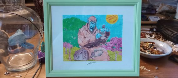 MTG Elvish Healer Signed By Rick Emond. Artist Magic The Gathering 