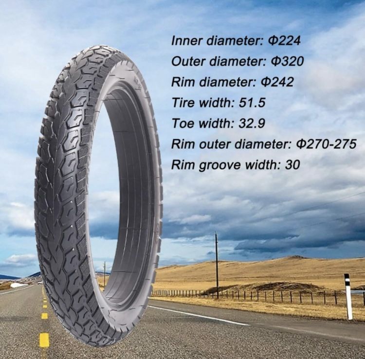 14" Ebike Tire, 14x2.125 Solid Bike Tires Airless Anti-Slip Tyre 14 x 2.125 Ebike Heavy Duty Tire Prevent Sideslip for Floding Bike Electric Bike and 