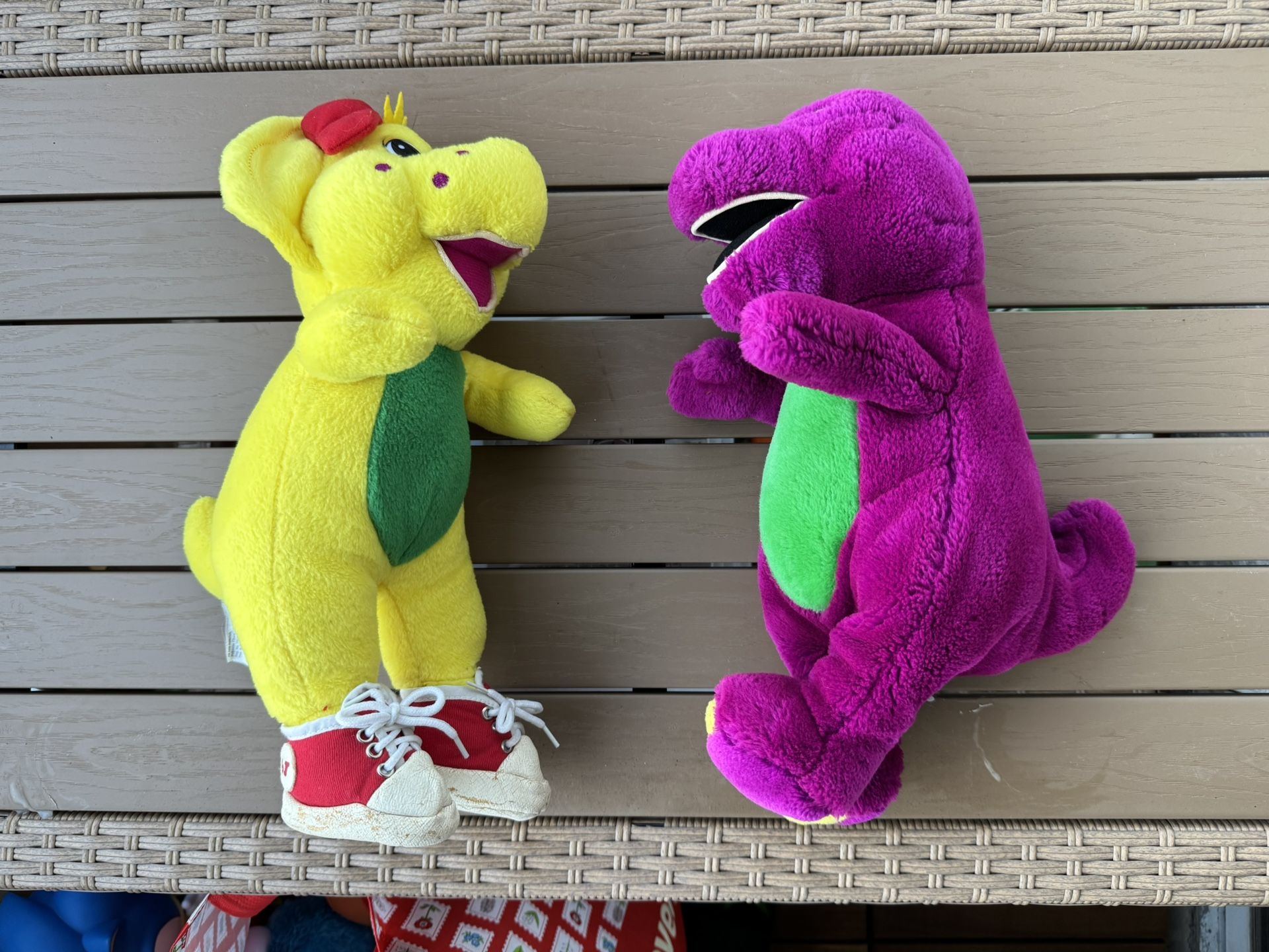 Vintage Barney And BJ plushies