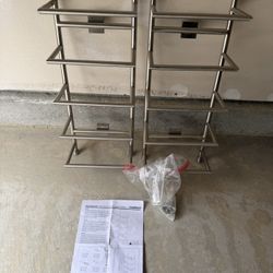 Brush Steel Wall Mount Towel Rack -Crate & Barrel $40