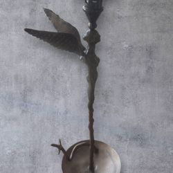 Michael Aram Sculpted Bronze Melusine Candlestick The Fair Angel Fairy Limited Edition  