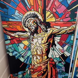 Jesus Christ Handmade Original Painting by me/local artist Warren Willowdale.