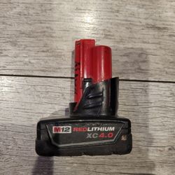 Milwaukee M12 Red Lithium XC 4.0 Battery