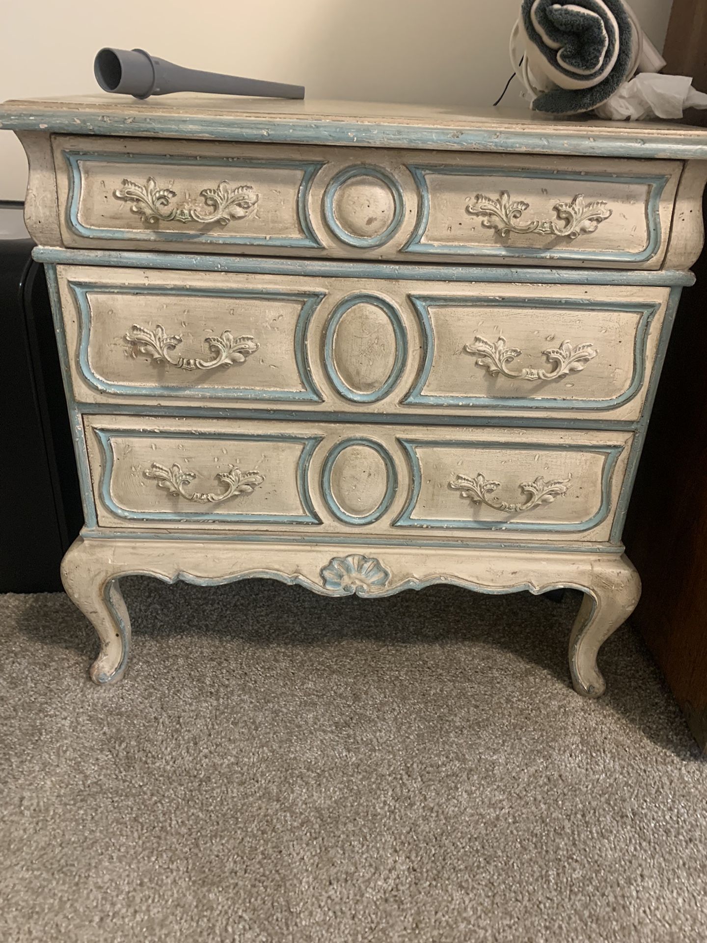 French Provincial Side Table/ Night Stand