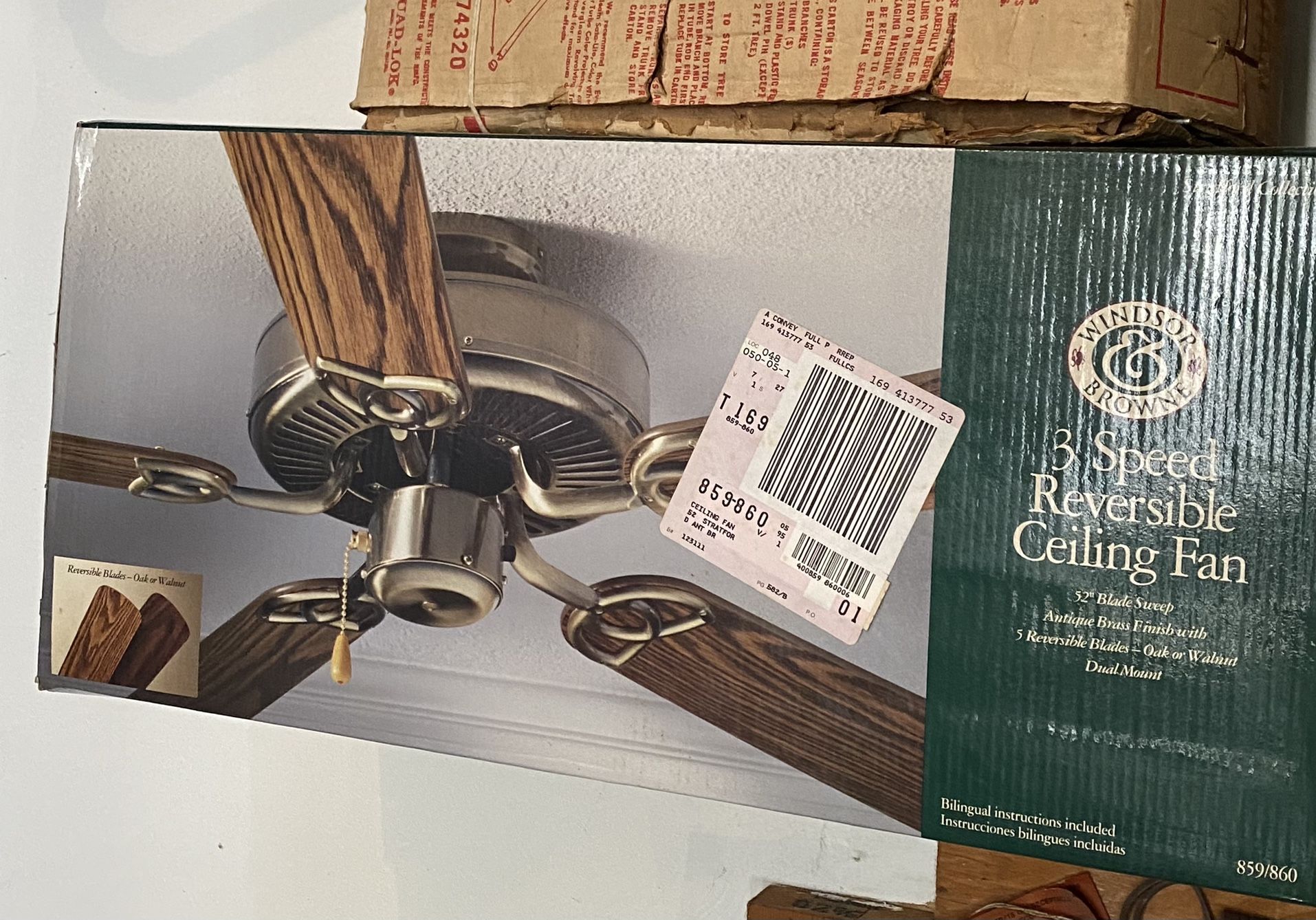 NEW!!! Windsor Browne 3 Speed Ceiling Fan -Reversable