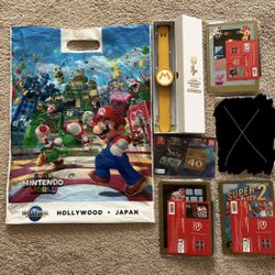 Nintendo Promo Lot + Mario Gold Band Universal Studios Hollywood 