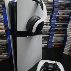 PLAYSTATION 5 PRO 2TB/ UN CONTROL Y HEATSET, ACEPTO CAMBIO POR CONSOLA Y DINERO 