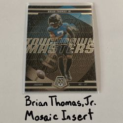 Brian Thomas,Jr. Jacksonville Jaguars WR Mosaic Short Print Insert Card. 