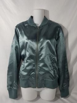 Sweet satin bomber jacket