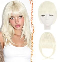 High-quality virgin human hair, these bangs