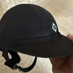 Charles Owen jR8 Helmet, 7 1/8, Black/Charcoal