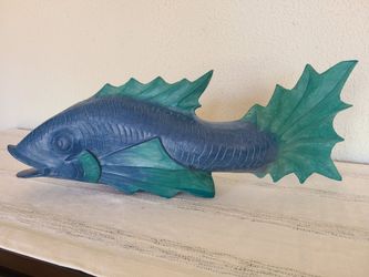 Vintage Bate Shop Wooden Fish Display Piece