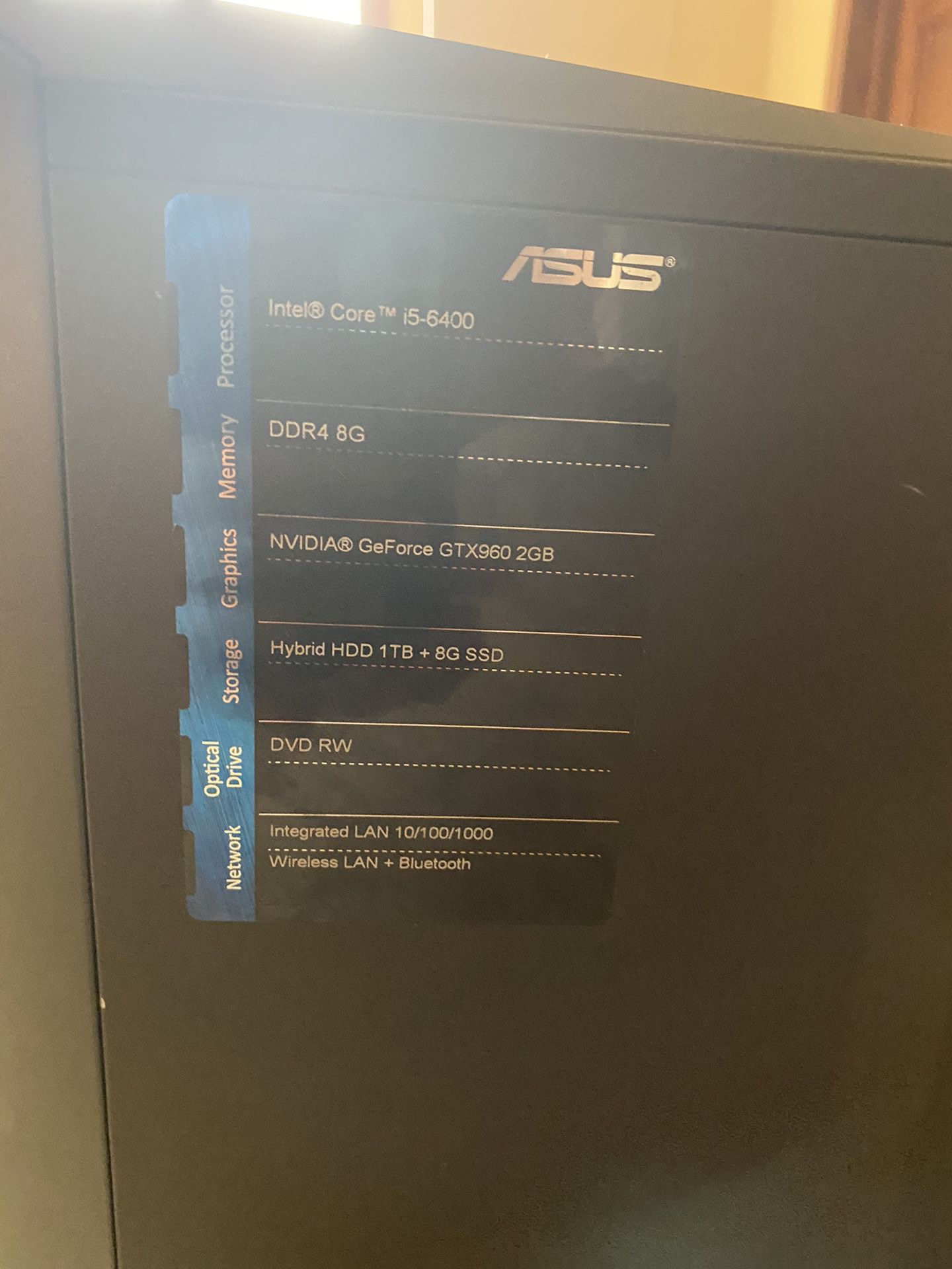 ASUS gaming computer
