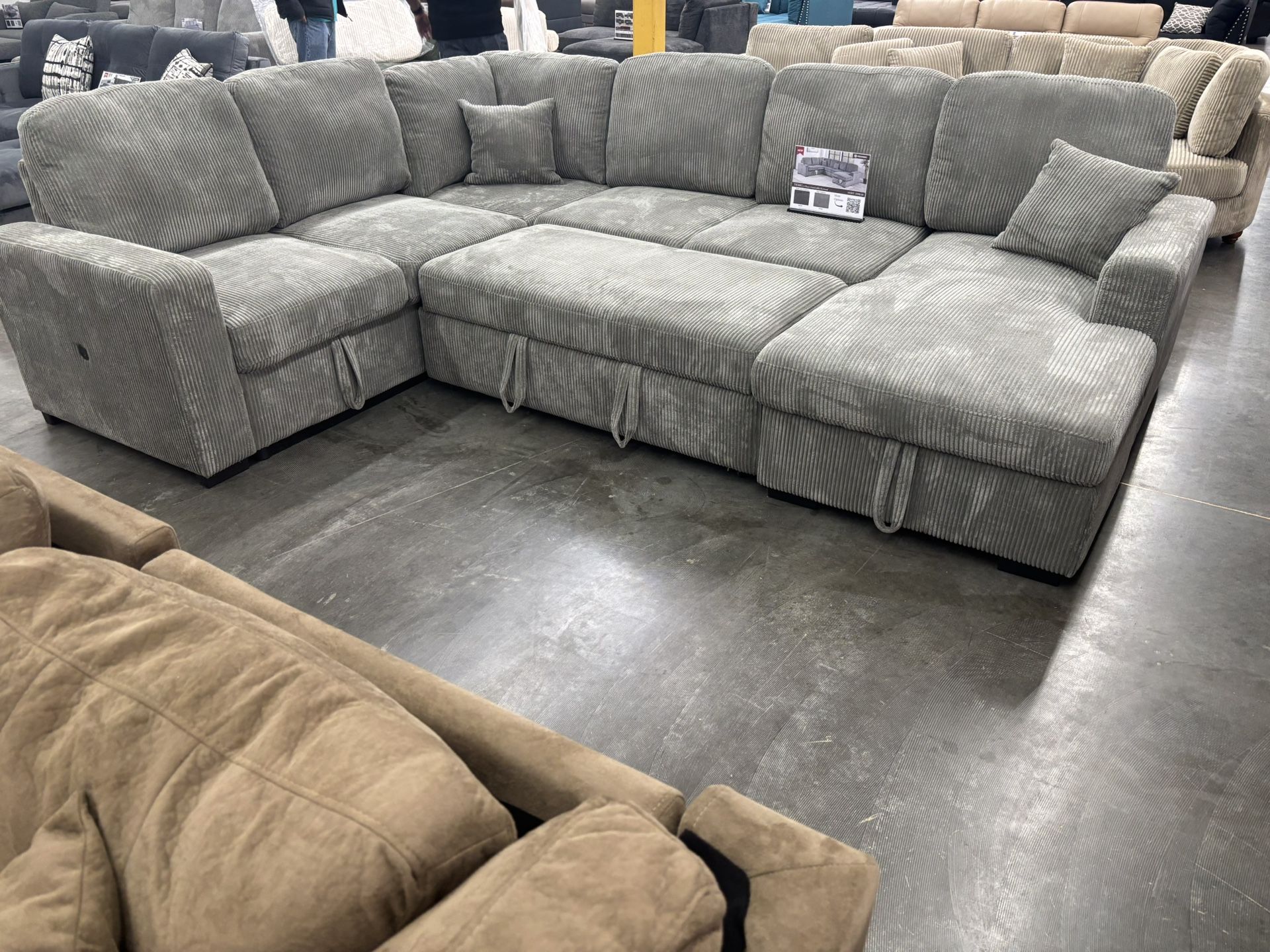 Sectional Convertible Sofa Set 