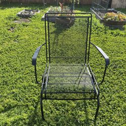 Rocking iron garden chair 