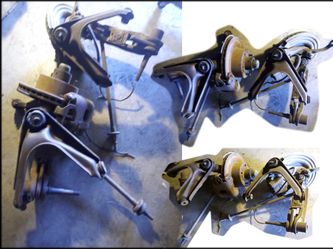 1970–74 Mopar E‑Body Front Suspension Disc Brake Conversion Set Challenger Cuda OEM Spindles Arms