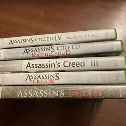 Assassins Creed Xbox 360 Lot