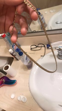 18k gold plated chain