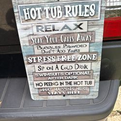 Hot Tub Sign