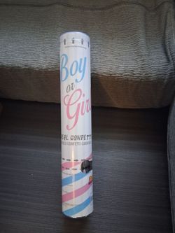 Gender Reveal  Boy Blue Confetti Handheld Canon