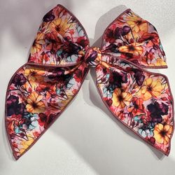 Floral Hair Bow 