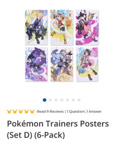 Pokemon Center Poster Sets