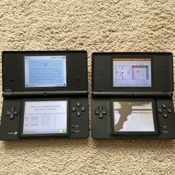 Nintendo DSi + DS Lite As-Is Tested Works Handheld System 