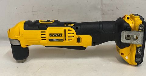 DEWALT 20V MAX 3/8" RIGHT ANGLE DRILL W/ 2AH BATTERY MODEL: DCD740 (CMP129523)