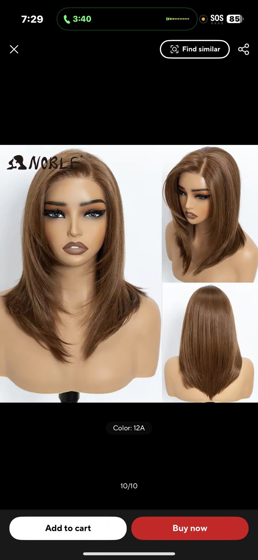 Noble Synthetic Lace Front Wigs For Women 16 Inch Free Part Pre Plucked Straight Layered Lace Wig Ombre Brown Blonde Cosplay Wig