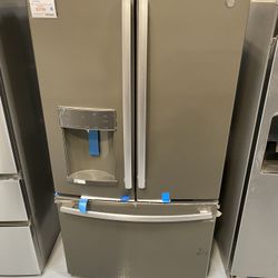 GE Slate ENERGYSTAR 22.1 Cu. Ft. Counter Depth French Door Refrigerator 