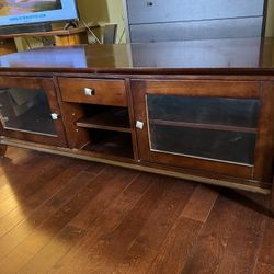 Wood Entertainment Console Table
